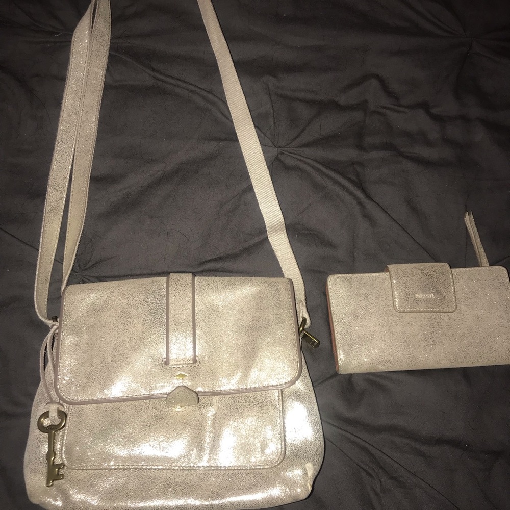 Fossil Sparkly Purse and wallet